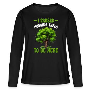 Tree conservationists and environmentalists - Women's Premium Organic Long Sleeve Shirt - black - Front - Julia (174cm)