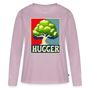 Environmentalist, Nature Lover - Women's Premium Organic Long Sleeve Shirt - dusky pink - Front - Julia (174cm)