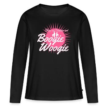Boogie Woogie Danse Swing - T-shirt manches longues Premium bio Femme - noir - Devant - Julia (174cm)