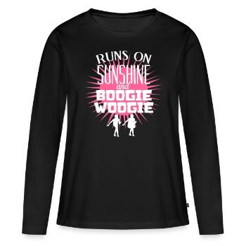 Boogie Woogie Danse Swing - T-shirt manches longues Premium bio Femme - noir - Devant - Julia (174cm)