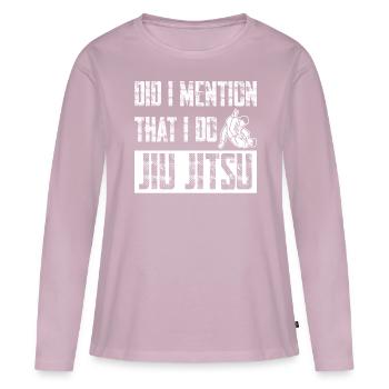 Ju-Jitsu BJJ Jujutsu - Women's Premium Organic Long Sleeve Shirt - dusky pink - Front - Julia (174cm)