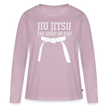 Ju-Jitsu Jiu-Jitsu BJJ Jujutsu - Women's Premium Organic Long Sleeve Shirt - dusky pink - Front - Julia (174cm)