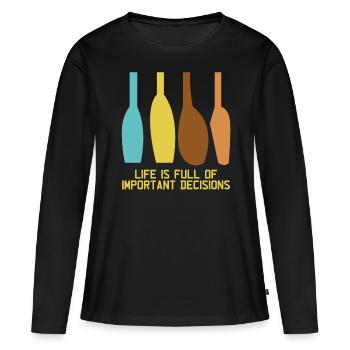Rowing Boat Rowing Club - Women's Premium Organic Long Sleeve Shirt - black - Front - Julia (174cm)
