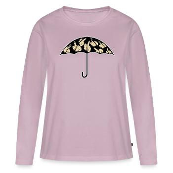 Umbrella with middle fingers Umbrellas - Frauen Premium Bio Langarmshirt - Altrosa - Vorne - Julia (174cm)