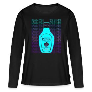 Ranch-Dressing Salatdressing Würzsauce Sauce Retro - Frauen Premium Bio Langarmshirt - Schwarz - Vorne - Julia (174cm)