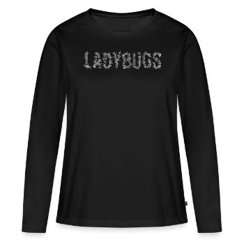 Ladybugs - Women's Premium Organic Long Sleeve Shirt - black - Front - Julia (174cm)