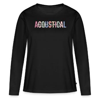 Ingénieur Acousticien Technologie - T-shirt manches longues Premium bio Femme - noir - Devant - Julia (174cm)