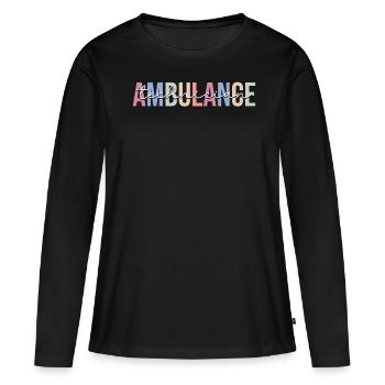 Rescue Service Technician Paramedic EMT - Women's Premium Organic Long Sleeve Shirt - black - Front - Julia (174cm)