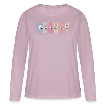 Kosmetikerin - Frauen Premium Bio Langarmshirt - Altrosa - Vorne - Julia (174cm)