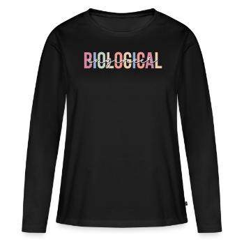 Technologie - T-shirt manches longues Premium bio Femme - noir - Devant - Julia (174cm)