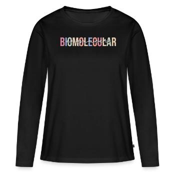 Technologie BME - T-shirt manches longues Premium bio Femme - noir - Devant - Julia (174cm)