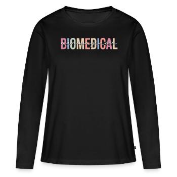 Technologie - T-shirt manches longues Premium bio Femme - noir - Devant - Julia (174cm)