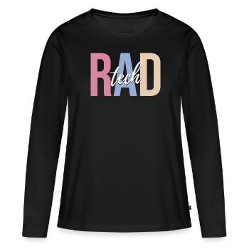 Radiologe Radiologie Nukleare Strahlung - Frauen Premium Bio Langarmshirt - Schwarz - Vorne - Julia (174cm)