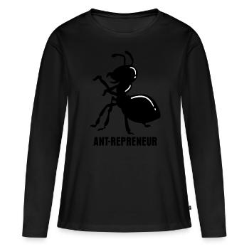 fourmis fourmilières fourmis Formicarium fourmi - T-shirt manches longues Premium bio Femme - noir - Devant - Julia (174cm)