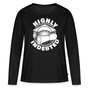 Frais semestriels Frais de scolarité des étudiants - T-shirt manches longues Premium bio Femme - noir - Devant - Julia (174cm)