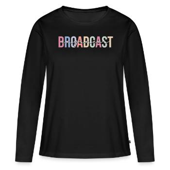 Broadcasting technician technology - Women's Premium Organic Long Sleeve Shirt - black - Front - Julia (174cm)