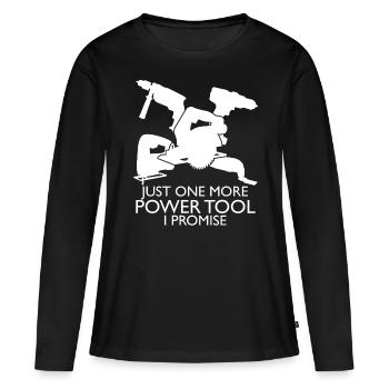 Outils électriques Outils électriques - T-shirt manches longues Premium bio Femme - noir - Devant - Julia (174cm)