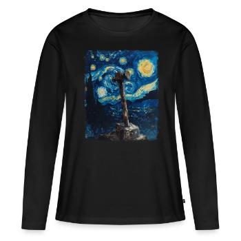 Bladesmith Bladesmith Cutler Ster - T-shirt manches longues Premium bio Femme - noir - Devant - Julia (174cm)