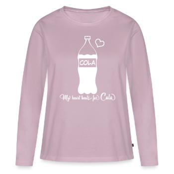 Cola Bottle Lemonade Soft Drinks - Women's Premium Organic Long Sleeve Shirt - dusky pink - Front - Julia (174cm)