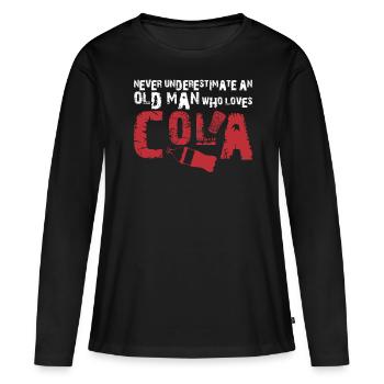 Cola Joke Lemonade Soft Drinks - Women's Premium Organic Long Sleeve Shirt - black - Front - Julia (174cm)