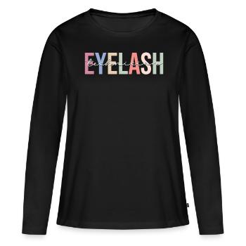 Wimperntechniker Lash Tech - Women's Premium Organic Long Sleeve Shirt - black - Front - Julia (174cm)
