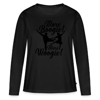 Dancer Boogie Woogie Swing Dancing - Women's Premium Organic Long Sleeve Shirt - black - Front - Julia (174cm)