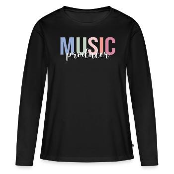 Music Producer Electronic Musician Beat Maker - Women's Premium Organic Long Sleeve Shirt - black - Front - Julia (174cm)
