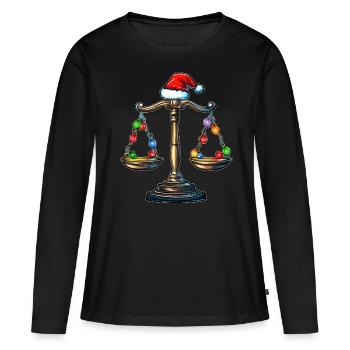 Libra of Justice Future Lawyer Lawyer - Women's Premium Organic Long Sleeve Shirt - black - Front - Julia (174cm)
