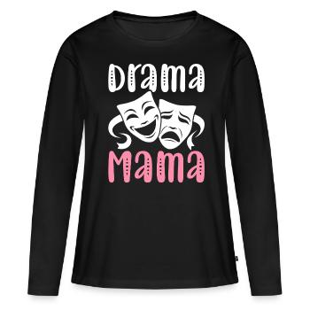 Drame Maman Artiste de théâtre Théâtre - T-shirt manches longues Premium bio Femme - noir - Devant - Julia (174cm)