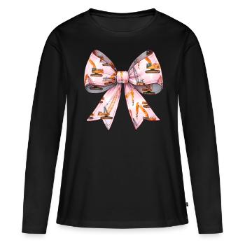 Coquette Arch Grutier Opérateur de grue - T-shirt manches longues Premium bio Femme - noir - Devant - Julia (174cm)