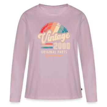Vintage 2000 Birthday Retro - Women's Premium Organic Long Sleeve Shirt - dusky pink - Front - Julia (174cm)