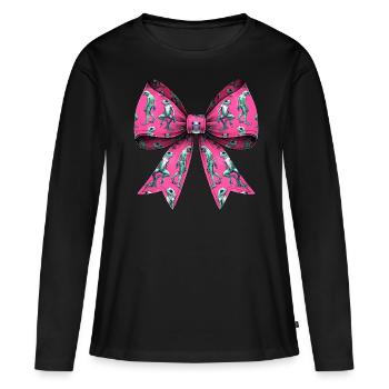 Coquette Arc Loveland Grenouille Homme Grenouille Crypte - T-shirt manches longues Premium bio Femme - noir - Devant - Julia (174cm)