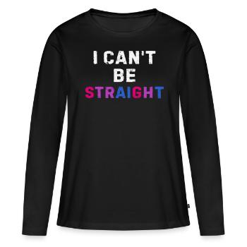 Drôle Bi Colors Bisexual Pride Dire - T-shirt manches longues Premium bio Femme - noir - Devant - Julia (174cm)