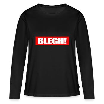 Live Laugh Blegh Heavy Metal Metalcore - T-shirt manches longues Premium bio Femme - noir - Devant - Julia (174cm)