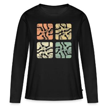 Ingénieur en électronique - T-shirt manches longues Premium bio Femme - noir - Devant - Julia (174cm)