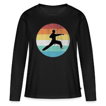 martial Arts - Women's Premium Organic Long Sleeve Shirt - black - Front - Julia (174cm)