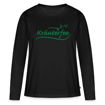 Herbal fairy (a) - Women's Premium Organic Long Sleeve Shirt - black - Front - Julia (174cm)