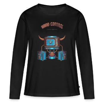 Mind Control - Women's Premium Organic Long Sleeve Shirt - black - Front - Julia (174cm)