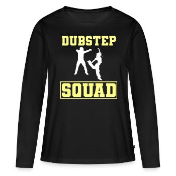 Dubstep-Liebhaber Tanz-Entertainer - Frauen Premium Bio Langarmshirt - Schwarz - Vorne - Julia (174cm)