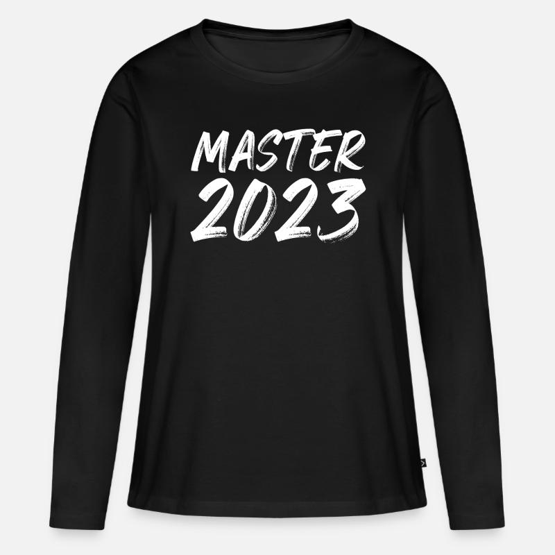 Master 2023 - Frauen Premium Bio Langarmshirt - Schwarz