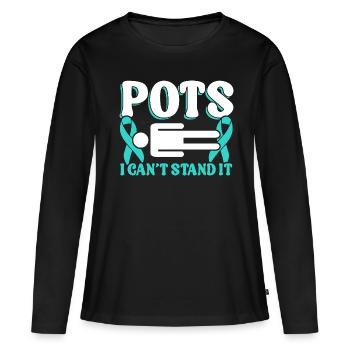 Dysautonomie Bewusstsein Chronische Krankheit - Frauen Premium Bio Langarmshirt - Schwarz - Vorne - Julia (174cm)