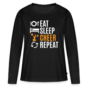 Cheerleading - T-shirt manches longues Premium bio Femme - noir - Devant - Julia (174cm)