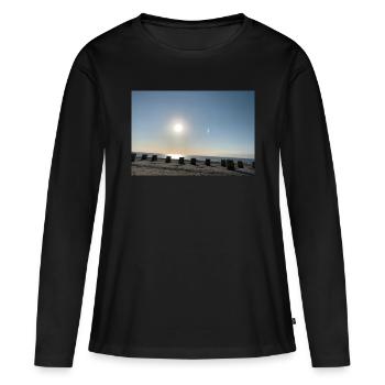 Désirer la mer Baltique - T-shirt manches longues Premium bio Femme - noir - Devant - Julia (174cm)