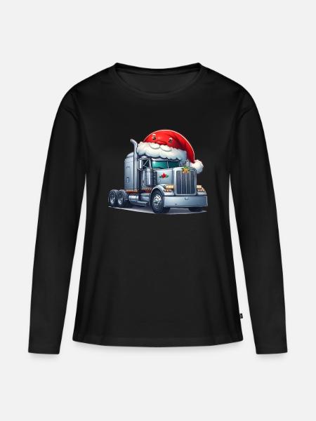 Camion américain - Premium økologisk langærmet T-shirt til kvinder - sort