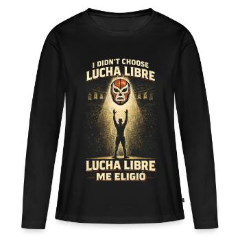 Lucha Libre Me Eligio Luchador - T-shirt manches longues Premium bio Femme - noir - Devant - Julia (174cm)