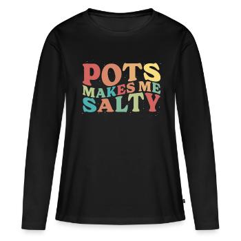 Dysautonomia Awareness Chronic Illness - Women's Premium Organic Long Sleeve Shirt - black - Front - Julia (174cm)