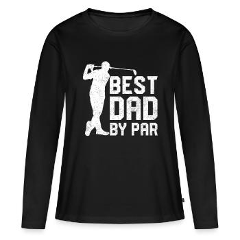 Papa Golfers Golf Papa Golf Clubs - T-shirt manches longues Premium bio Femme - noir - Devant - Julia (174cm)