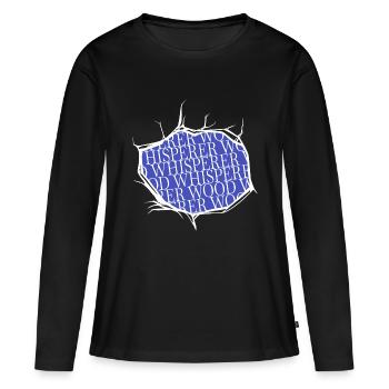 Badge Jackhammer Funny Sayings Plumber - Women's Premium Organic Long Sleeve Shirt - black - Front - Julia (174cm)