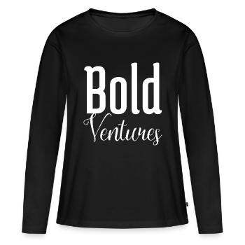 entrepreneurship skills cool statement - Frauen Premium Bio Langarmshirt - Schwarz - Vorne - Julia (174cm)