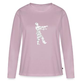 zombie - Women's Premium Organic Long Sleeve Shirt - dusky pink - Front - Julia (174cm)